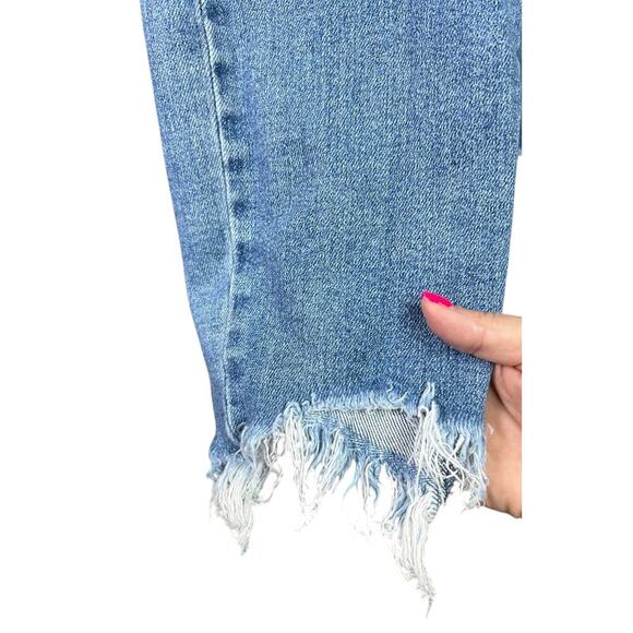 Judy Blue Maryville High Rise Fray Slim Fit Jeans Straight Tapered Ankle 9/29 - Picture 10 of 16